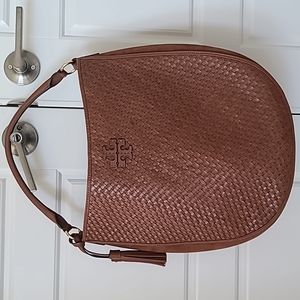 NEW Large Tory Burch Thea Woven Bucket Bag